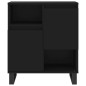 Credenza Nero 60x35x70 cm in Legno Multistrato Credenza Nero 60x35x70 cm in Legno Multistrato