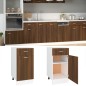 Mobile con Cassetto Rovere Marrone 40x46x81,5 Legno Multistrato Mobile con Cassetto Rovere Marrone 40x46x81,5 Legno Multistrato