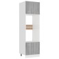 Armadio Microonde Grigio Sonoma 60x57x207 cm Legno Multistrato Armadio Microonde Grigio Sonoma 60x57x207 cm Legno Multistrato