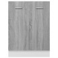 Mobiletto Grigio Sonoma 60x46x81,5 cm in Legno Multistrato Mobiletto Grigio Sonoma 60x46x81,5 cm in Legno Multistrato