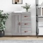 Credenza Grigio Sonoma 69,5x34x90 cm in Legno Multistrato Credenza Grigio Sonoma 69,5x34x90 cm in Legno Multistrato