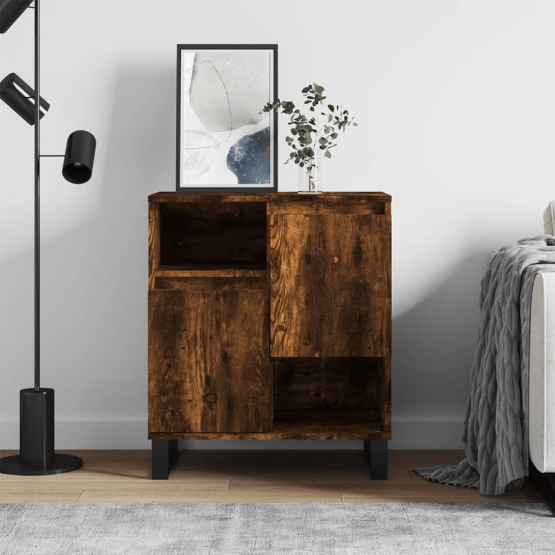 Credenza Rovere Fumo 60x35x70 cm in Legno Multistrato Credenza Rovere Fumo 60x35x70 cm in Legno Multistrato
