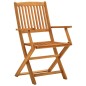 Set da Pranzo per Giardino 5 pz in Legno Massello di Acacia Set da Pranzo per Giardino 5 pz in Legno Massello di Acacia
