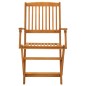 Set da Pranzo per Giardino 5 pz in Legno Massello di Acacia Set da Pranzo per Giardino 5 pz in Legno Massello di Acacia