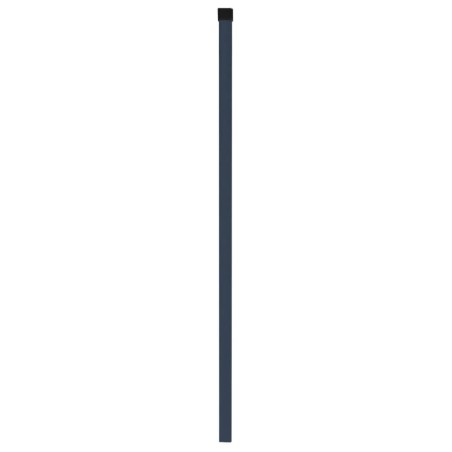 Pali per Recinzione 10 pz Grigio 170 cm in Acciaio Zincato