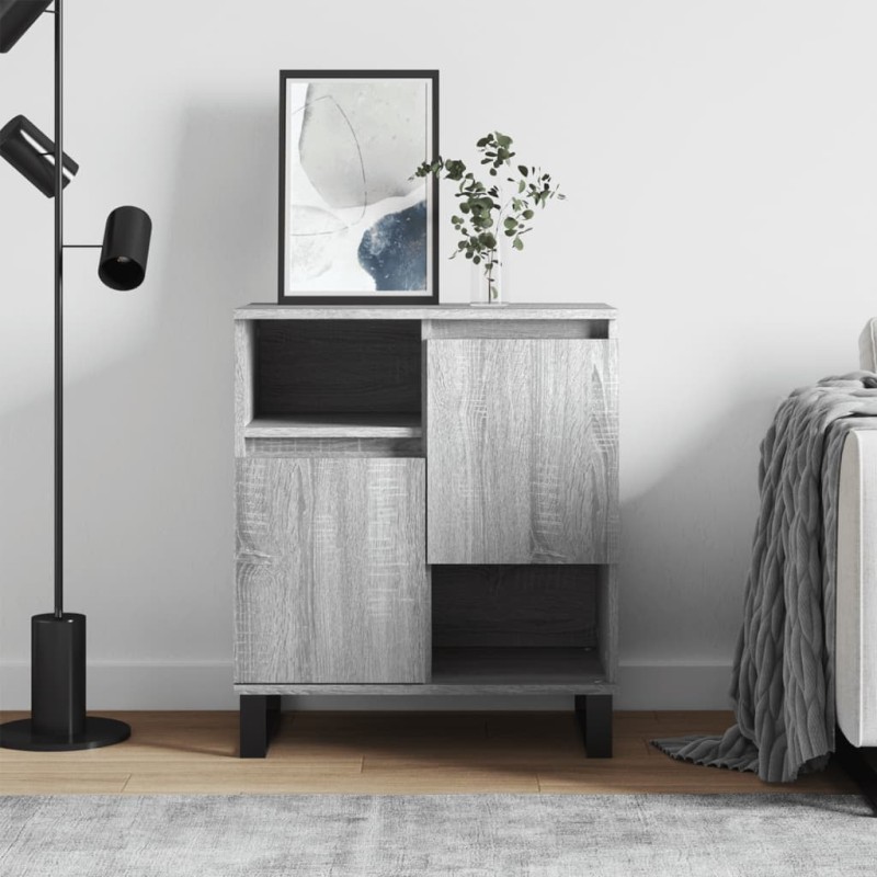 Credenza Grigio Sonoma 60x35x70 cm in Legno Multistrato Credenza Grigio Sonoma 60x35x70 cm in Legno Multistrato
