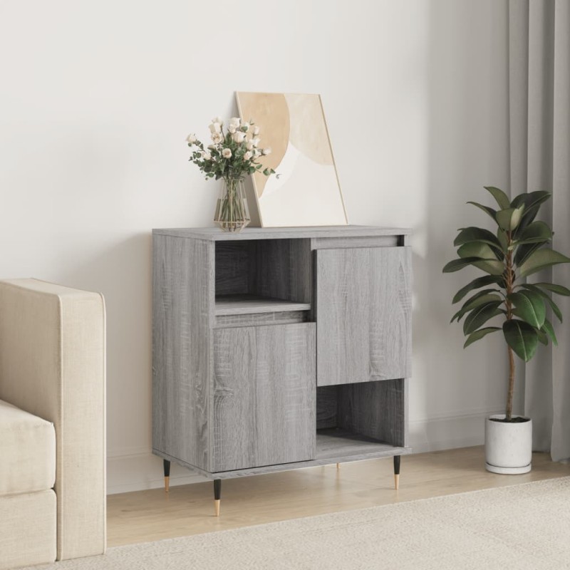 Credenza Grigio Sonoma 60x35x70 cm in Legno Multistrato Credenza Grigio Sonoma 60x35x70 cm in Legno Multistrato