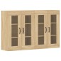 vidaXL Armadietti a Parete 2 pz Rovere Sonoma in Legno Multistrato vidaXL Armadietti a Parete 2 pz Rovere Sonoma in Legno Multistrato