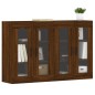 Armadietti a Parete 2 pz Rovere Marrone in Legno Multistrato Armadietti a Parete 2 pz Rovere Marrone in Legno Multistrato