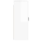 Armadietti a Parete 2 pz Bianco Lucido in Legno Multistrato Armadietti a Parete 2 pz Bianco Lucido in Legno Multistrato
