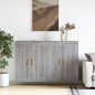 Armadietti a Parete 2 pz Grigio Sonoma in Legno Multistrato Armadietti a Parete 2 pz Grigio Sonoma in Legno Multistrato