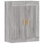 Armadietti a Parete 2 pz Grigio Sonoma in Legno Multistrato Armadietti a Parete 2 pz Grigio Sonoma in Legno Multistrato