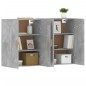 vidaXL Armadietti a Parete 2 pz Grigio Cemento in Legno Multistrato vidaXL Armadietti a Parete 2 pz Grigio Cemento in Legno Multistrato
