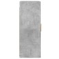 vidaXL Armadietti a Parete 2 pz Grigio Cemento in Legno Multistrato vidaXL Armadietti a Parete 2 pz Grigio Cemento in Legno Multistrato