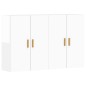vidaXL Armadietti a Parete 2 pz Bianco Lucido in Legno Multistrato vidaXL Armadietti a Parete 2 pz Bianco Lucido in Legno Multistrato