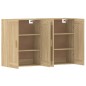 vidaXL Armadietti a Parete 2 pz Rovere Sonoma in Legno Multistrato vidaXL Armadietti a Parete 2 pz Rovere Sonoma in Legno Multistrato