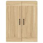 Armadietti a Parete 2 pz Rovere Sonoma in Legno Multistrato Armadietti a Parete 2 pz Rovere Sonoma in Legno Multistrato