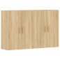 vidaXL Armadietti a Parete 2 pz Rovere Sonoma in Legno Multistrato vidaXL Armadietti a Parete 2 pz Rovere Sonoma in Legno Multistrato