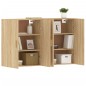 vidaXL Armadietti a Parete 2 pz Rovere Sonoma in Legno Multistrato vidaXL Armadietti a Parete 2 pz Rovere Sonoma in Legno Multistrato