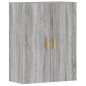 vidaXL Armadietti a Parete 2 pz Grigio Sonoma in Legno Multistrato