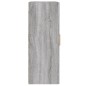 vidaXL Armadietti a Parete 2 pz Grigio Sonoma in Legno Multistrato