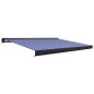 Tenda a Cassonetto Motorizzata 400x300 cm Blu e Bianco Tenda a Cassonetto Motorizzata 400x300 cm Blu e Bianco