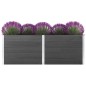 Letto Rialzato da Giardino 250x50x91 cm in WPC Grigio Letto Rialzato da Giardino 250x50x91 cm in WPC Grigio