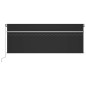 vidaXL Tenda da Sole Retrattile Manuale con LED 4x3 m Antracite vidaXL Tenda da Sole Retrattile Manuale con LED 4x3 m Antracite