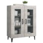 Credenza Grigio Cemento 69,5x34x90 cm in Legno Multistrato Credenza Grigio Cemento 69,5x34x90 cm in Legno Multistrato