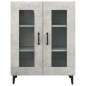 Credenza Grigio Cemento 69,5x34x90 cm in Legno Multistrato Credenza Grigio Cemento 69,5x34x90 cm in Legno Multistrato
