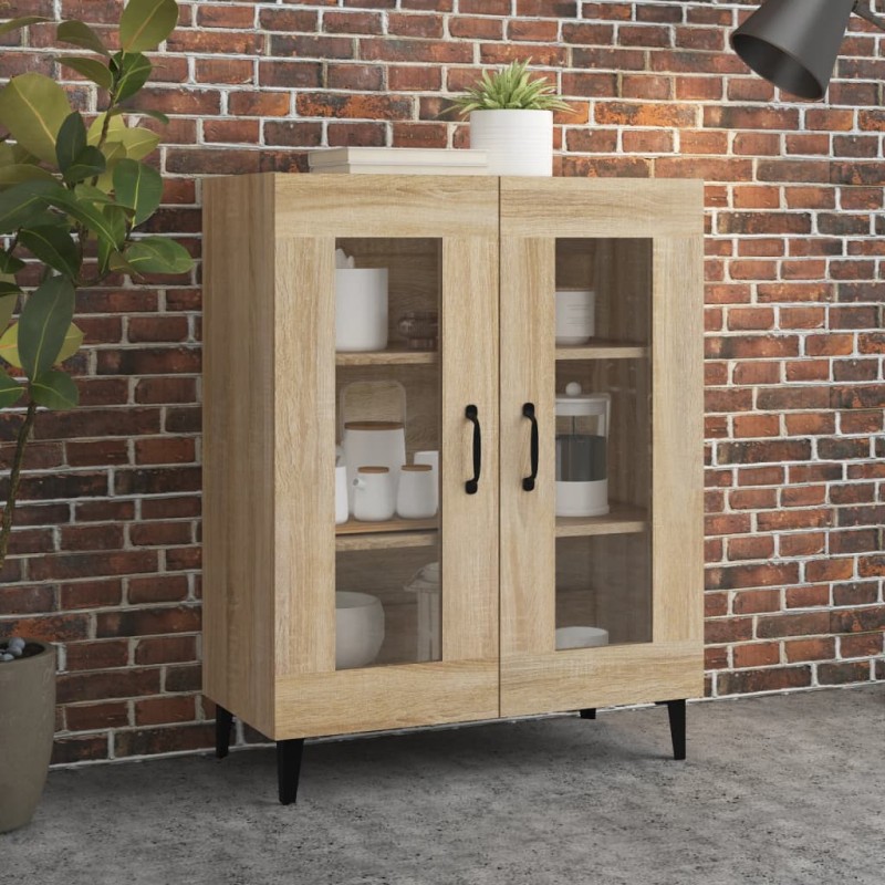 Credenza Rovere Sonoma 69,5x34x90 cm in Legno Multistrato Credenza Rovere Sonoma 69,5x34x90 cm in Legno Multistrato