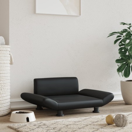 Lettino per Cani Nero 70x45x28 cm in Similpelle