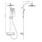 SCHÜTTE Colonna Doccia con Soffione MADURA FRESH Nero Satinato SCHÜTTE Colonna Doccia con Soffione MADURA FRESH Nero Satinato