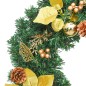 Ghirlanda Natalizia con Luci a LED 2,7 m in PVC Verde Ghirlanda Natalizia con Luci a LED 2,7 m in PVC Verde