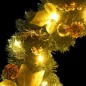 Ghirlanda Natalizia con Luci a LED 2,7 m in PVC Verde Ghirlanda Natalizia con Luci a LED 2,7 m in PVC Verde
