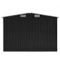 Casetta da Giardino 257x298x178 cm in Metallo Antracite Casetta da Giardino 257x298x178 cm in Metallo Antracite