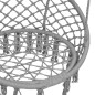 Sedia a Dondolo in Stile Amaca 80 cm Grigio Sedia a Dondolo in Stile Amaca 80 cm Grigio