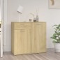 vidaXL Credenza Rovere Sonoma 80x36x75 cm in Legno Multistrato vidaXL Credenza Rovere Sonoma 80x36x75 cm in Legno Multistrato