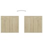 vidaXL Credenza Rovere Sonoma 80x36x75 cm in Legno Multistrato vidaXL Credenza Rovere Sonoma 80x36x75 cm in Legno Multistrato
