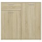 vidaXL Credenza Rovere Sonoma 80x36x75 cm in Legno Multistrato vidaXL Credenza Rovere Sonoma 80x36x75 cm in Legno Multistrato