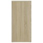 vidaXL Credenza Rovere Sonoma 80x36x75 cm in Legno Multistrato vidaXL Credenza Rovere Sonoma 80x36x75 cm in Legno Multistrato