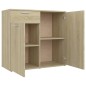 vidaXL Credenza Rovere Sonoma 80x36x75 cm in Legno Multistrato vidaXL Credenza Rovere Sonoma 80x36x75 cm in Legno Multistrato