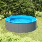 Piscina Fuori Terra 350x90 cm Grigio Piscina Fuori Terra 350x90 cm Grigio