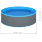 Piscina Fuori Terra 350x90 cm Grigio Piscina Fuori Terra 350x90 cm Grigio
