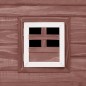 Pollaio all'Aperto con 1 Casetta di Cova Marrone in Legno Pollaio all'Aperto con 1 Casetta di Cova Marrone in Legno