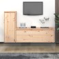 Mobili Porta TV 2 pz in Legno Massello di Pino Mobili Porta TV 2 pz in Legno Massello di Pino