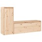 Mobili Porta TV 2 pz in Legno Massello di Pino Mobili Porta TV 2 pz in Legno Massello di Pino
