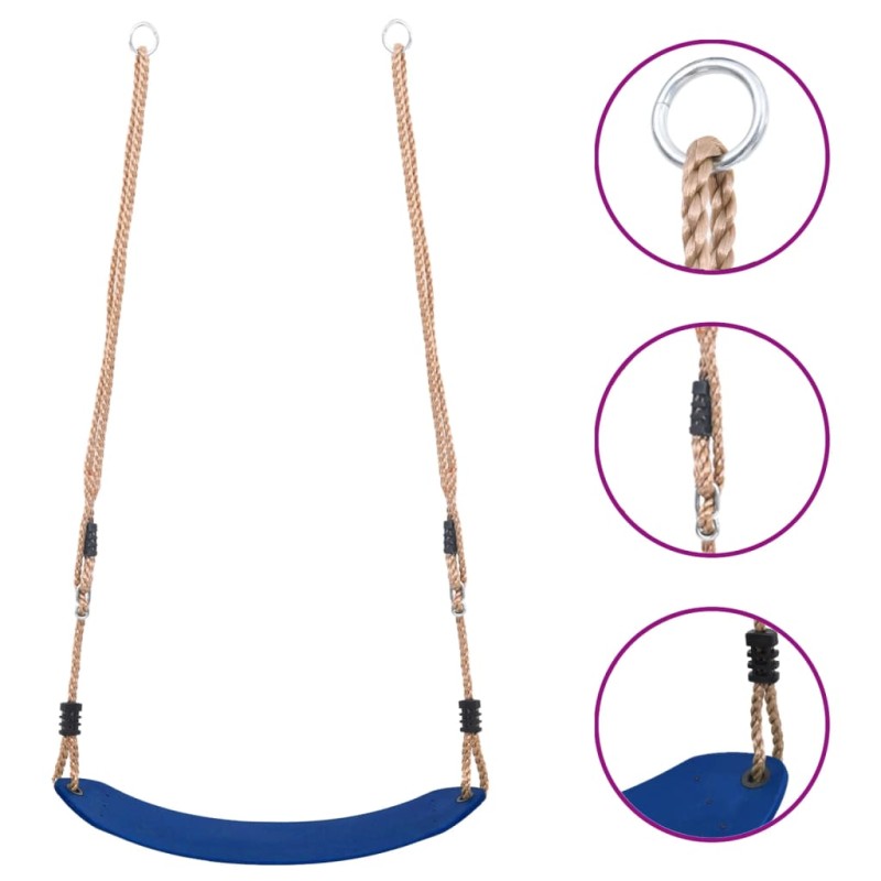 Seggiolino per Altalena per Bambini Blu Seggiolino per Altalena per Bambini Blu