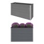 vidaXL Letto Rialzato da Giardino in WPC 150x50x91 cm Grigio vidaXL Letto Rialzato da Giardino in WPC 150x50x91 cm Grigio