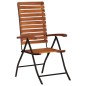 Sedie Reclinabili da Giardino 2 pz in Legno Massello d'Acacia Sedie Reclinabili da Giardino 2 pz in Legno Massello d'Acacia